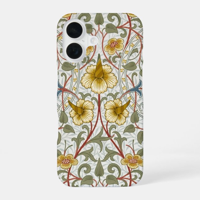 William Morris Daffodil Floral Pattern Iphone Case (Back)