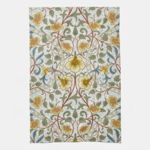 William Morris Daffodil Floral Pattern Kitchen Towel