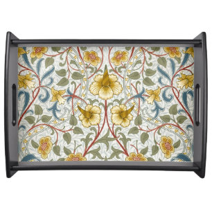 William Morris Daffodil Floral Pattern Serving Tray