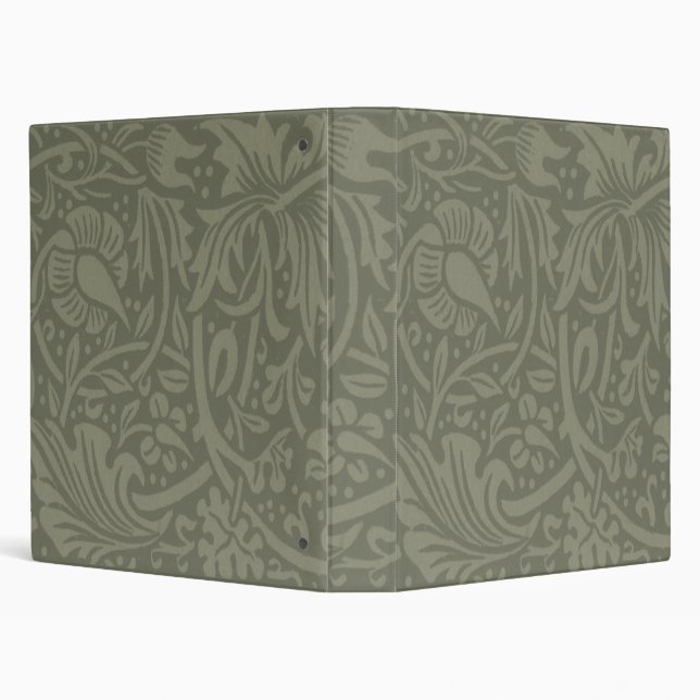 William Morris Daffodil Floral Wallpaper 3 Ring Binder (Background)