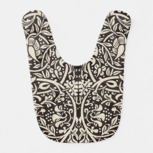 William Morris Daffodil Floral Wallpaper Baby Bib