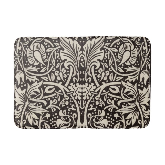 William Morris Daffodil Floral Wallpaper Bath Mat (Front)