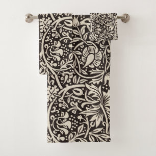 William Morris Daffodil Floral Wallpaper Bath Towel Set