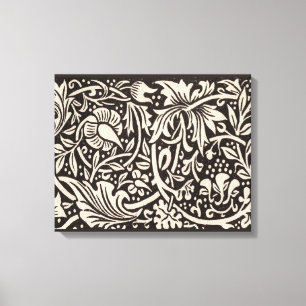 William Morris Daffodil Floral Wallpaper Canvas Print