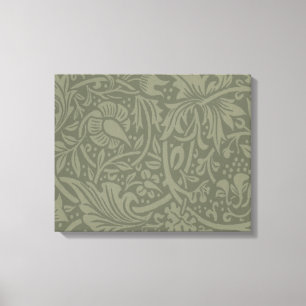 William Morris Daffodil Floral Wallpaper Canvas Print