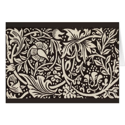 William Morris Daffodil Floral Wallpaper Cards (Front Horizontal)
