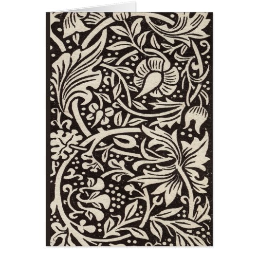 William Morris Daffodil Floral Wallpaper Cards (Front)