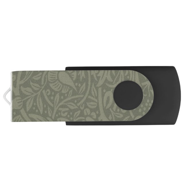William Morris Daffodil Floral Wallpaper Flash Drive (Back)