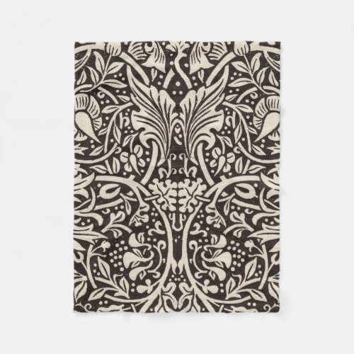 William Morris Daffodil Floral Wallpaper Fleece Blanket