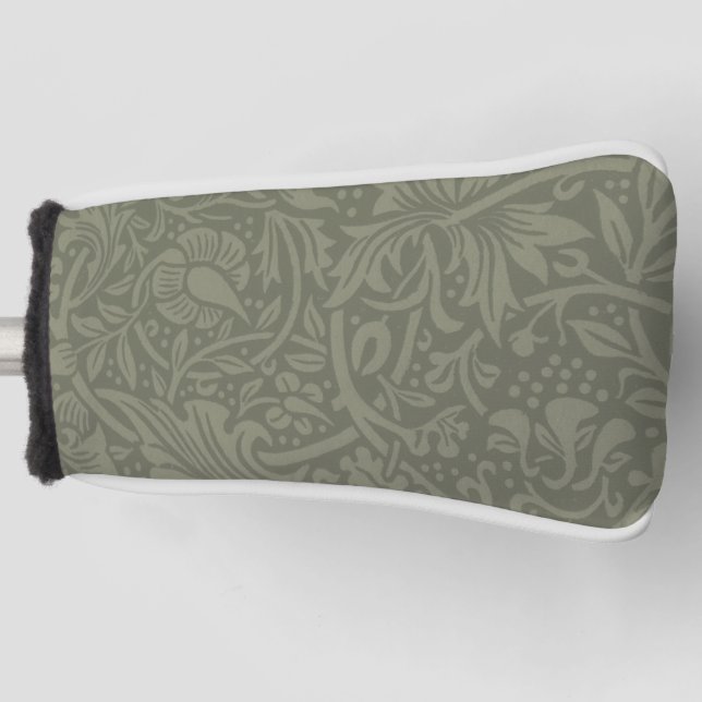 William Morris Daffodil Floral Wallpaper Golf Head Cover (Front)