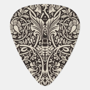 William Morris Daffodil Floral Wallpaper Guitar Pick
