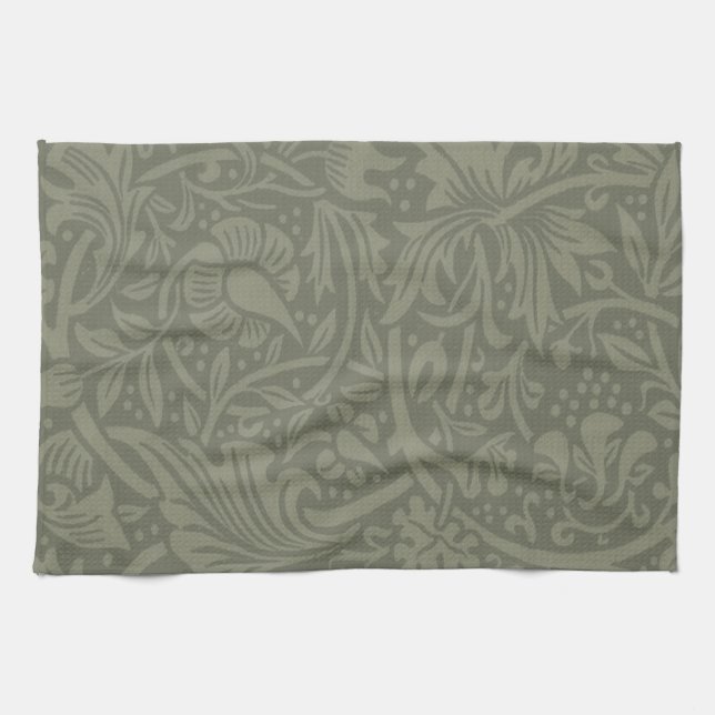 William Morris Daffodil Floral Wallpaper Kitchen Towel (Horizontal)