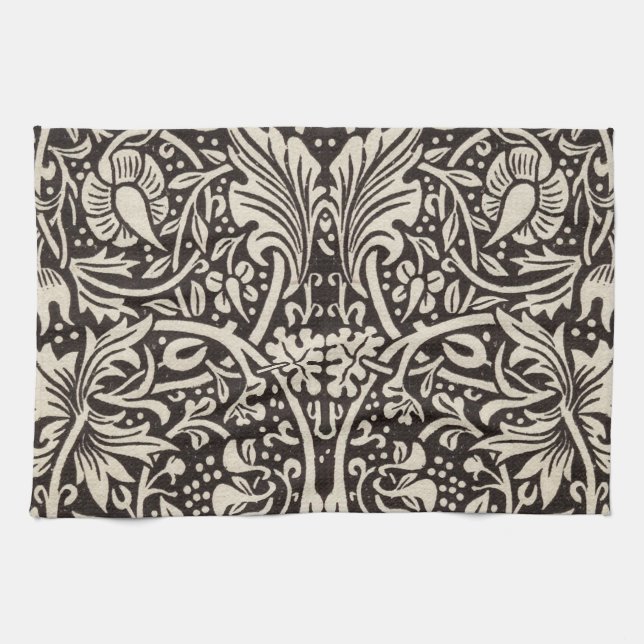 William Morris Daffodil Floral Wallpaper Kitchen Towel (Horizontal)