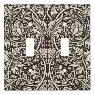 William Morris Daffodil Floral Wallpaper Light Switch Cover