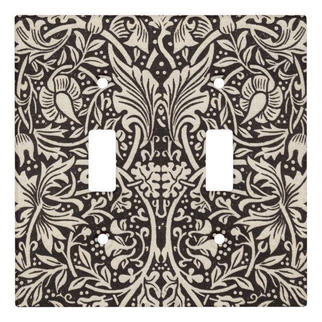 William Morris Daffodil Floral Wallpaper Light Switch Cover (Front)