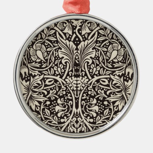 William Morris Daffodil Floral Wallpaper Metal Ornament