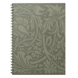 William Morris Daffodil Floral Wallpaper Notebook