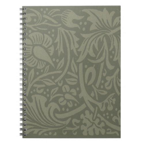 William Morris Daffodil Floral Wallpaper Notebook