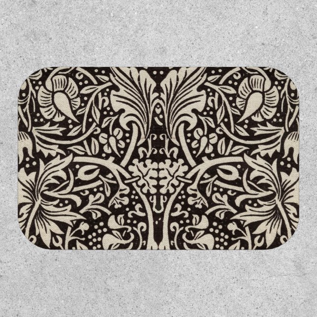 William Morris Daffodil Floral Wallpaper Patch (Front)