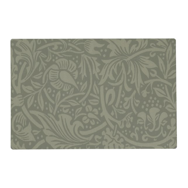 William Morris Daffodil Floral Wallpaper Placemat (Front)
