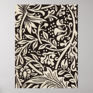 William Morris Daffodil Floral Wallpaper Poster