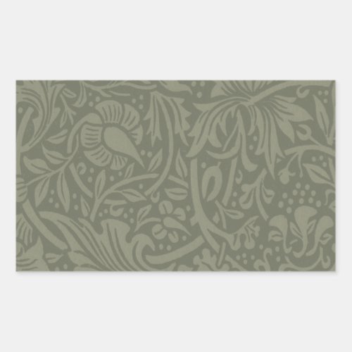 William Morris Daffodil Floral Wallpaper Rectangular Sticker