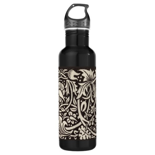 William Morris Daffodil Floral Wallpaper Stainless Steel Water Bottle