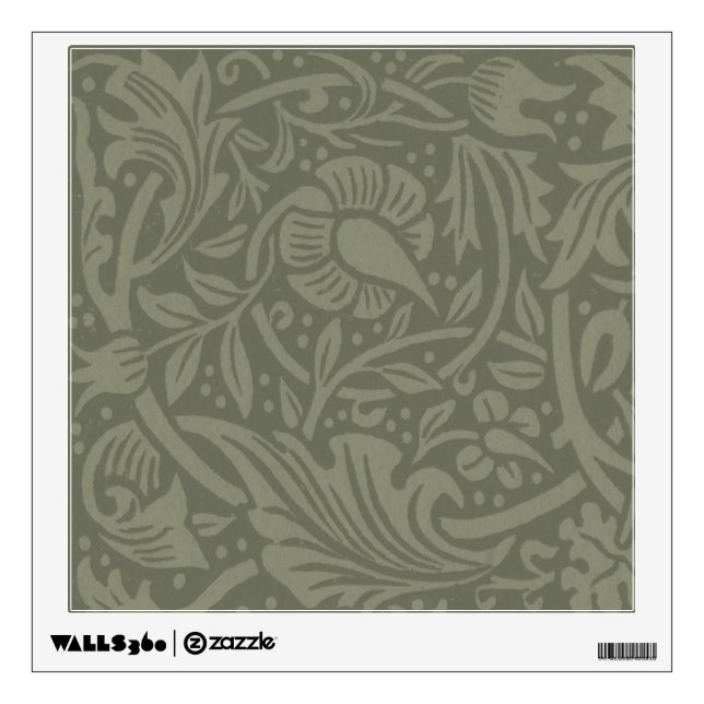William Morris Daffodil Floral Wallpaper Wall Sticker (Front)