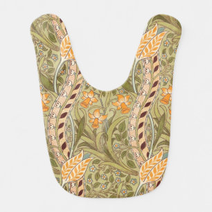 William Morris Daffodil Garden Flower Classic Bota Baby Bib