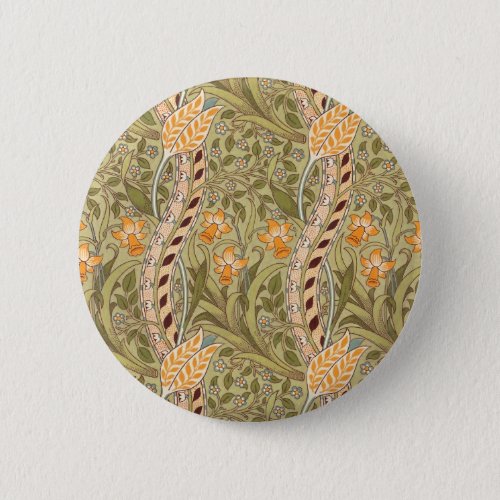 William Morris Daffodil Garden Flower Classic Bota Button