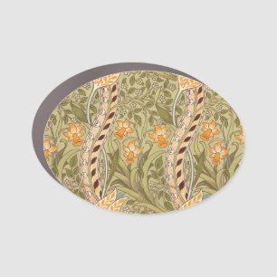 William Morris Daffodil Garden Flower Classic Bota Car Magnet