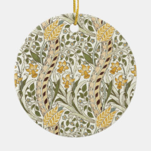 William Morris Daffodil Garden Flower Classic Bota Ceramic Ornament