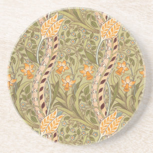 William Morris Daffodil Garden Flower Classic Bota Coaster
