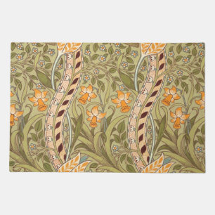 William Morris Daffodil Garden Flower Classic Bota Doormat