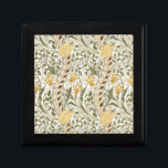 William Morris Daffodil Garden Flower Classic Bota Gift Box<br><div class="desc">This yellow and green botanical flower design is based on the classic William Morris daffodil design and was created in 1891 by Morris & Co. The ornate flower design features daffodils and small flowers,  in yellow and spring green,  a gorgeous botanical pattern for an elegant décor touch.</div>