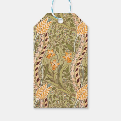 William Morris Daffodil Garden Flower Classic Bota Gift Tags