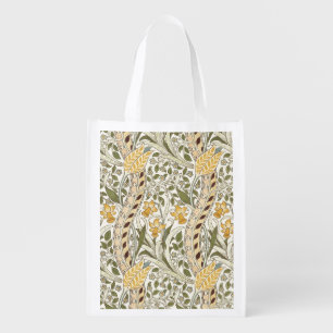 William Morris Daffodil Garden Flower Classic Bota Grocery Bag