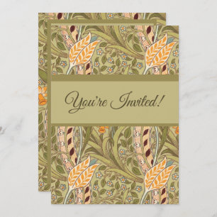 William Morris Daffodil Garden Flower Classic Bota Invitation