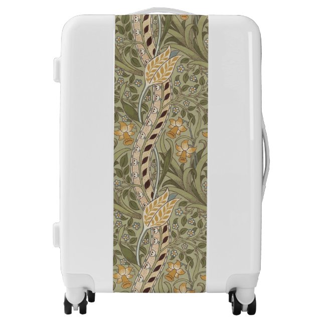 William Morris Daffodil Garden Flower Classic Bota Luggage (Front)