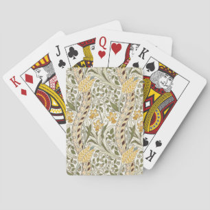 William Morris Daffodil Garden Flower Classic Bota Poker Cards