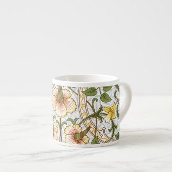 William Morris Daffodil Pattern Espresso Mugs by Bramblewood at Zazzle