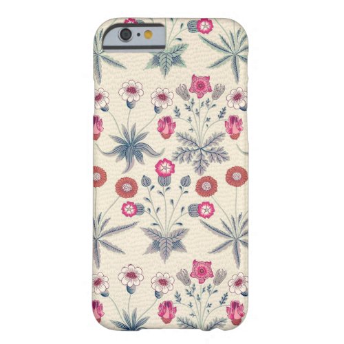 William Morris Daisy Floral Pattern Red Orange Barely There iPhone 6 Case