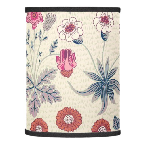 William Morris Daisy Floral Pattern Red Orange Lamp Shade