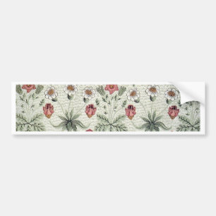 William Morris Daisy Floral Wallpaper Pattern Bumper Sticker
