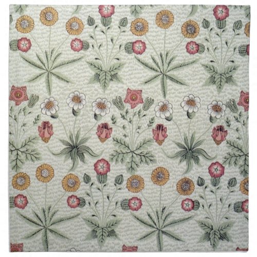 William Morris Daisy Floral Wallpaper Pattern Cloth Napkin