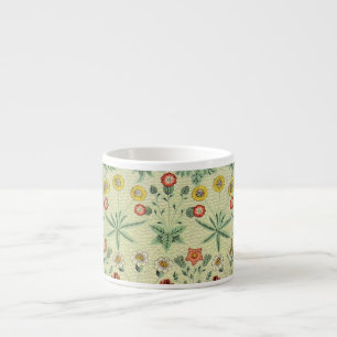 William Morris Daisy Floral Wallpaper Pattern Espresso Cup