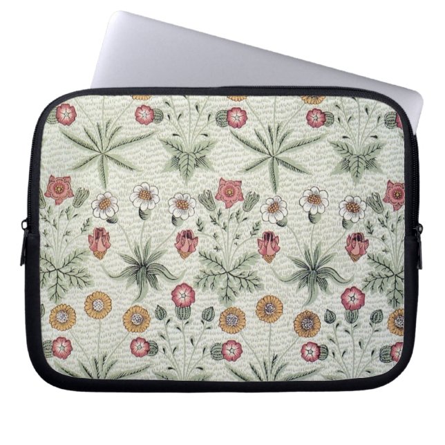 William Morris Daisy Floral Wallpaper Pattern Laptop Sleeve (Front)