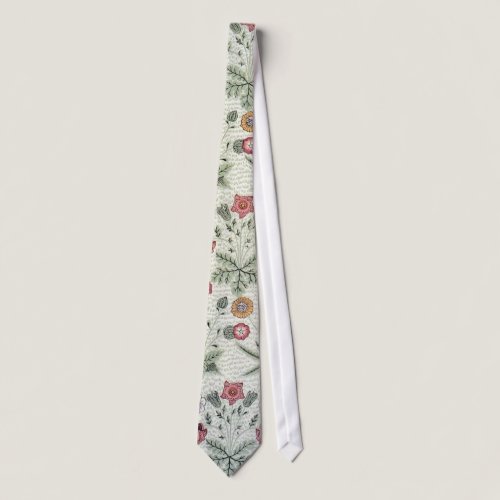 William Morris Daisy Floral Wallpaper Pattern Neck Tie William Morris Daisy Floral Wallpaper Pattern Neck Tie