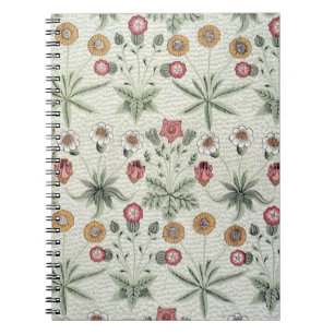 William Morris Daisy Floral Wallpaper Pattern Notebook
