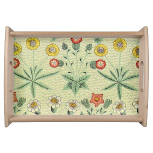 William Morris Daisy Floral Wallpaper Pattern Serving Tray